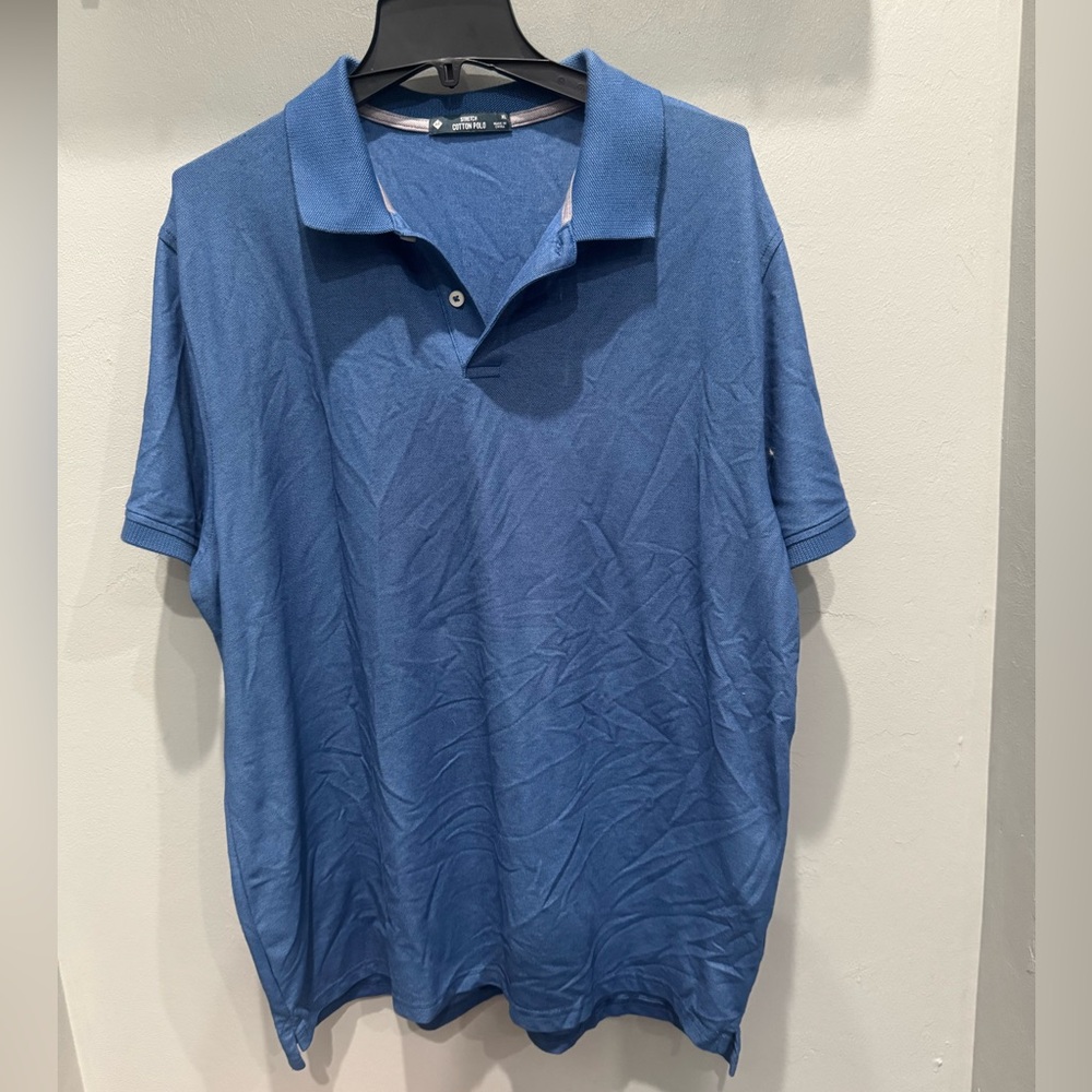 Men’s stretch cotton polo shirt